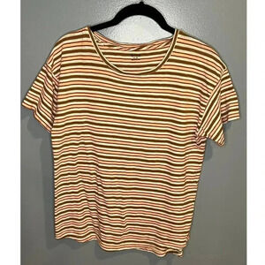 Madewell Crewneck in Cordoba Stripe - Size Medium